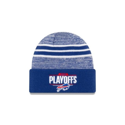 Sapca New Era Buffalo Bills NFL 2020 NFL Playoffs Cuff Knit Beanie - Albastri